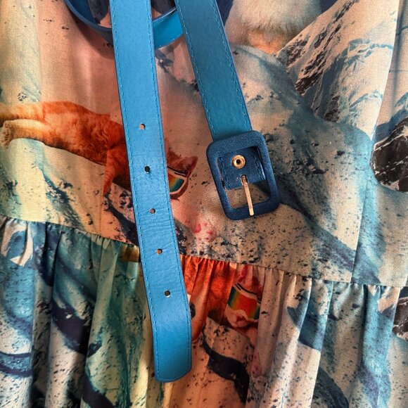 Whimsy Without End A-Line Dress in Snow Cats - Picture 11 of 14